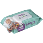 Μωρομάντηλα BAMBO με καπάκι 80 τεμάχια